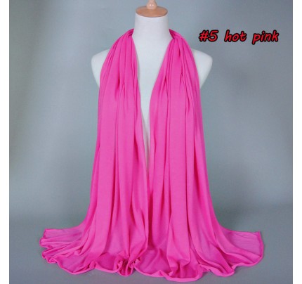 rose red Modal Blend Jersey Hijab