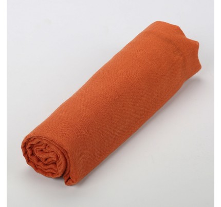Brick Red Plain Maxi Tassel 180x90cm Cotton Hijab