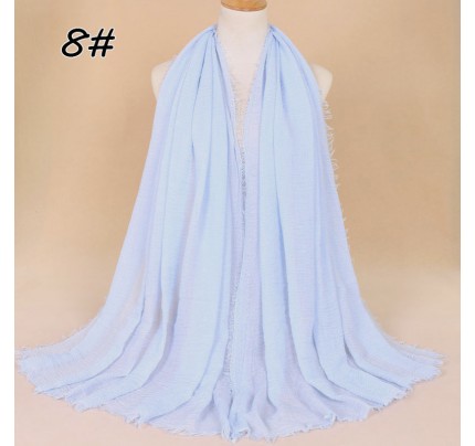 Pastel Dark Blue Cotton Vogue Maxi Hijab