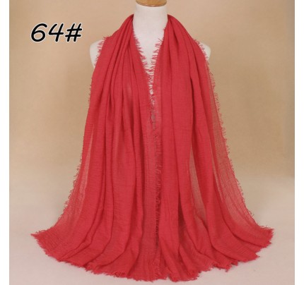 Crimson Red Cotton Vogue Maxi Hijab Clearance