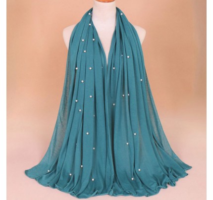deep haqing Jersey Pearl Hijab