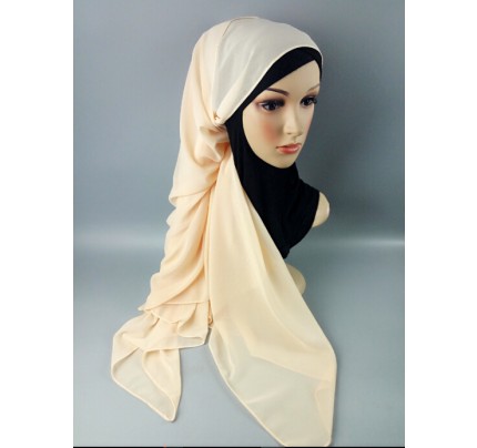 Vanilla Soft Chiffon Crepe Hijab 