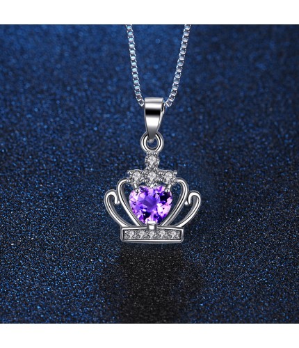 Purple Princess Polished Necklace