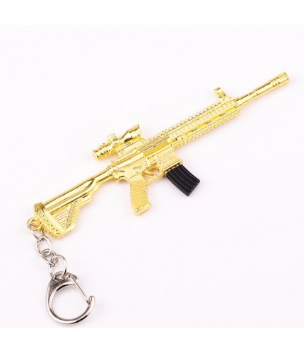 Gold M416 Weapon Keychain 