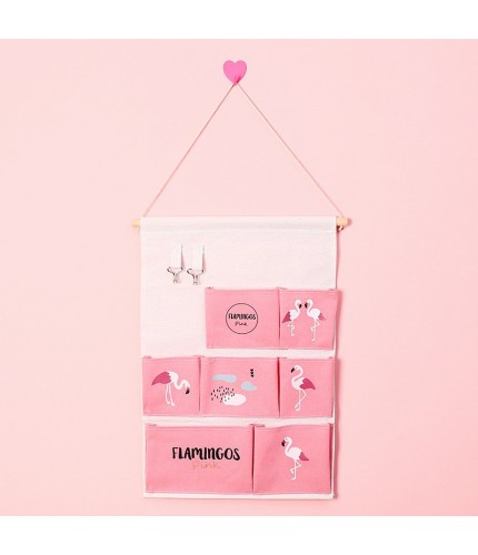 Pink Flamingo-7 Hanging Bedroom Storage  Clearance