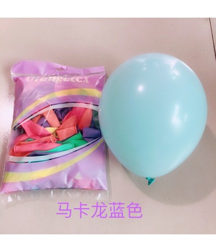10 inch macaron blue PackLatex Balloons  Clearance