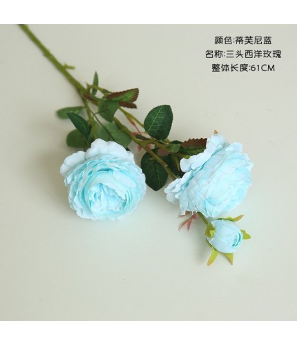 Tiffany Blue Western Rose Artificial Flowers Clearance