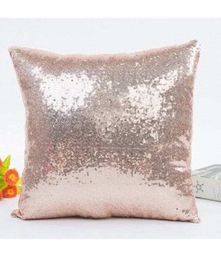 pink gold 40*40cm Sequin Cushion Cover  Clearance