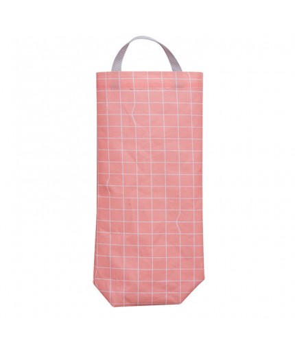 plaid Kitchen Garbage Bag Storage 