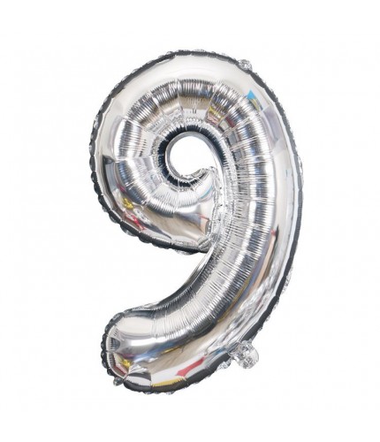 silver -9 Aluminium Foil Balloon  Clearance