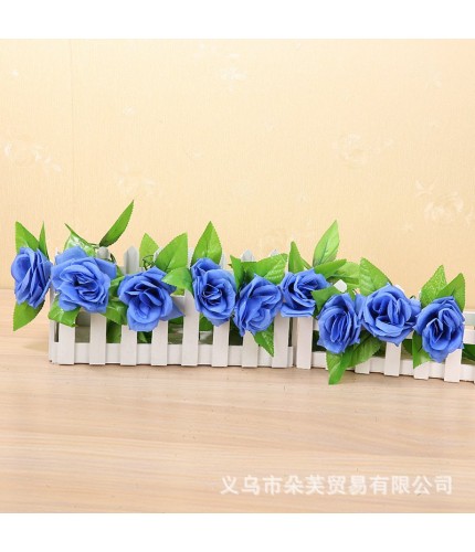 dark blue 19 groupsleaves Artificial Flowers Clearance