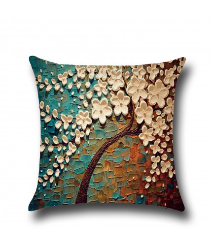 04 45*45cm Oil Painting Pillow Cushion Cover