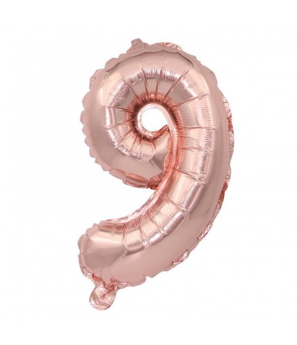 rose gold-9 Aluminium Foil Balloon  Clearance