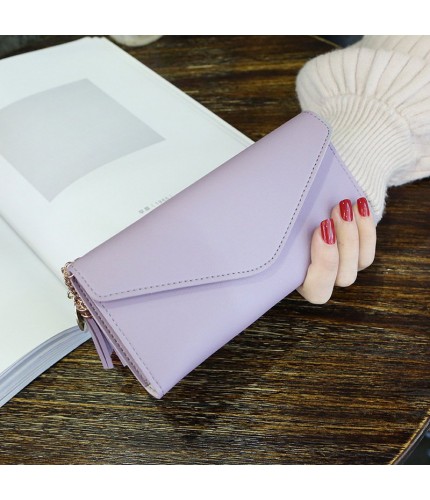 light purple Tri Fold Tassel Clutch  Clearance