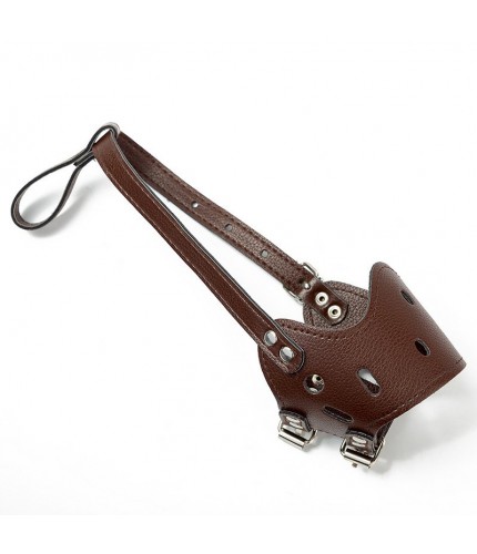 brown S Dog Anti Bite Muzzle  Clearance