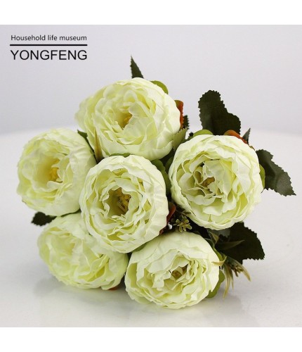 White Peony Artificial Flowers  Clearance