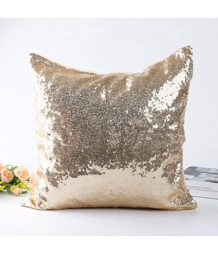 Champagne Gold "Light Gold" 40*40cm Sequin Cushion Cover 