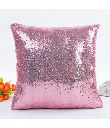 pink 40*40cm Sequin Cushion Cover  Clearance