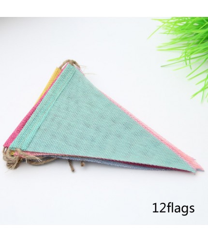 12.5CM*17CM Hemp Bunting Banners 