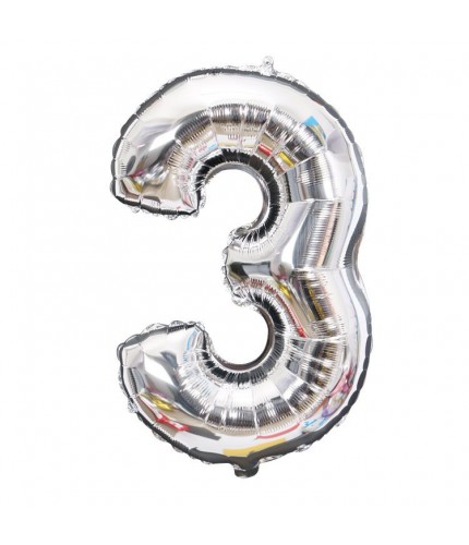 silver -3 Aluminium Foil Balloon 