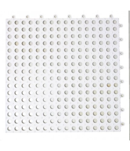 white 30*30cm Bathroom Anti Slip Tile Mat 