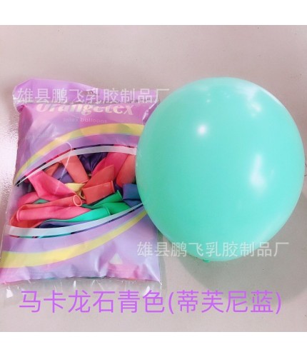 10 inch macaron st cyan ny blue PackLatex Balloons  Clearance