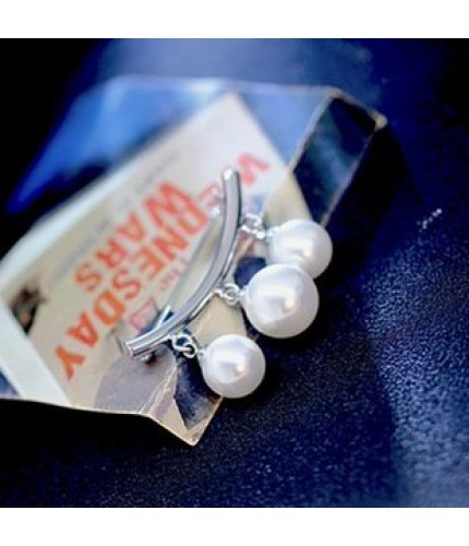 silver Collar Pin Brooch 