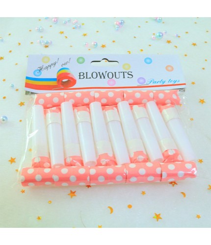 10 sticks pink Party Whistle Clearance