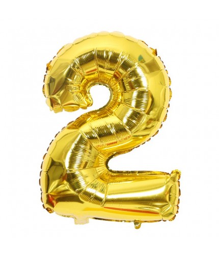 gold -2 Aluminium Foil Balloon  Clearance