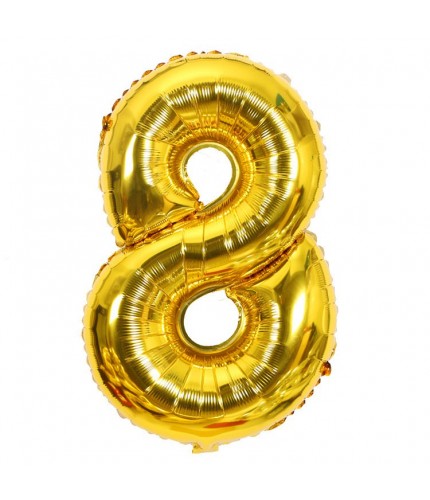the gold - the8 Aluminium Foil Balloon  Clearance