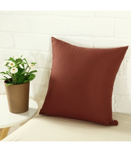 Deep coffee hug pillowcase 45*45cm Basic Colours Cushion Covers Clearance
