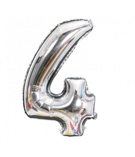 silver -4 Aluminium Foil Balloon  Clearance