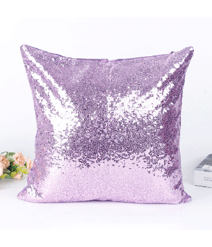 Light purple 40*40cm Sequin Cushion Cover  Clearance
