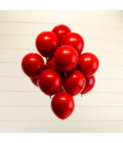 10 inch gems red round 50 double layer has been set Latex Balloon Pack  Clearance