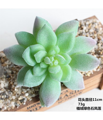 flocking green st phoenix Succulent Artificial Flowers Clearance