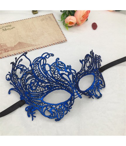 Blue stereotype - Phoenix Lace Venetian Party Mask 