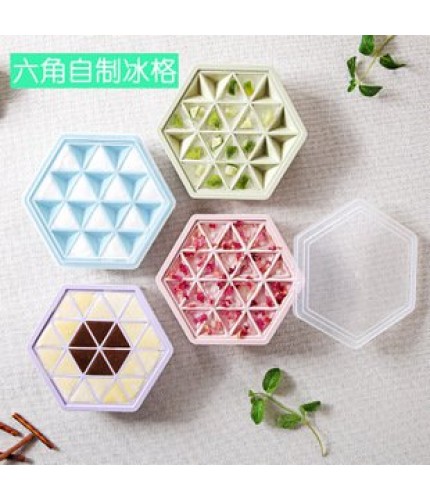 Purple Hexagonal Ice Tray Mold