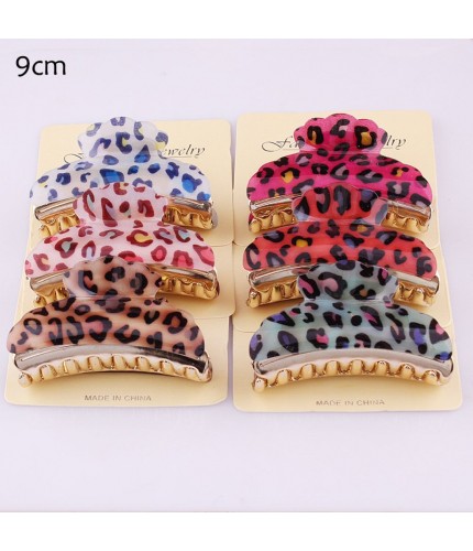 Random Colour Leopard Hair Grip