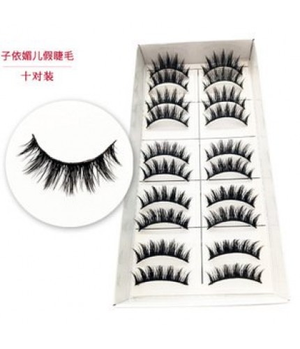 Ten pairs Thick Handmade False Eyelashes Pack Clearance
