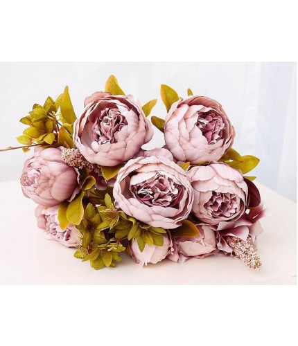 Akiha Bean Sand Peony High Grade Artificial Flowers Clearance
