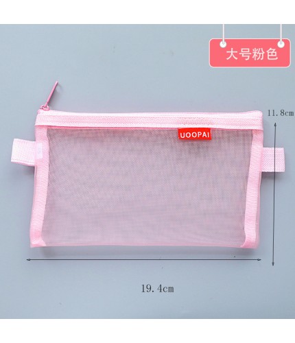 large pink Exam Pencil Case