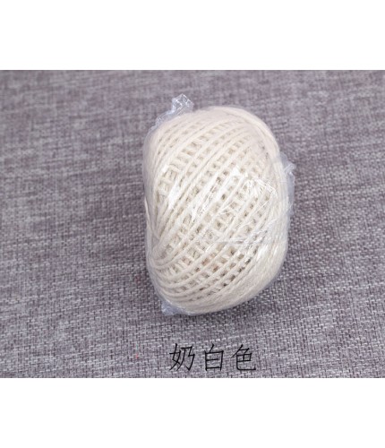 milk white 2mm 50 meters Hemp String