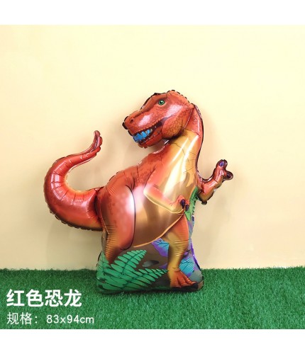 Medium Red Dinosaur Foil Balloon