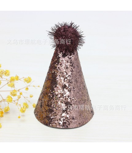 Sepia Boundless Height 12cm diameter 9cm seam cap Shimmer Party Hat Clearance