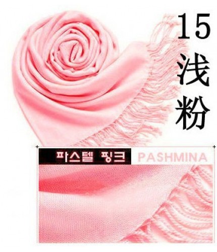  light powder Cashmere 180x70cm Pashmina Hijab