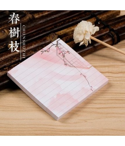 Spring number of 75 Pages Tearable Note paper