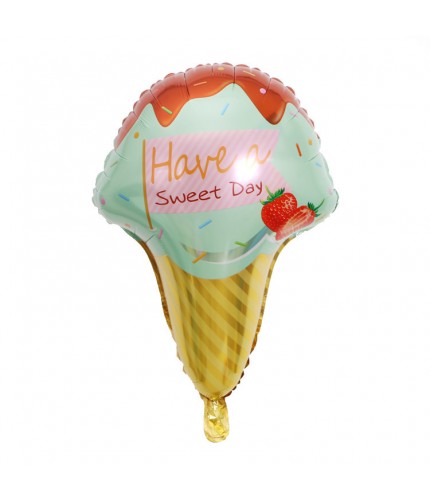 Green Cone Aluminium Foil Party Decoration Balloons