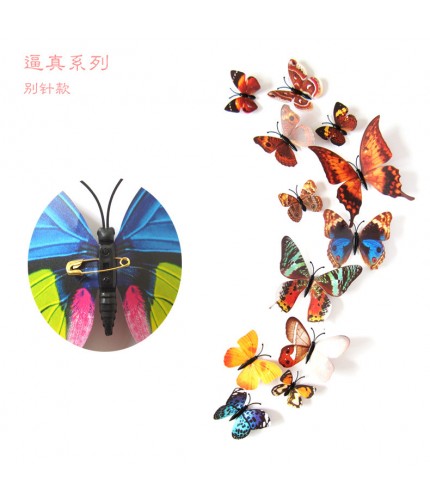 H 003 Pin Lifelike Series 12 Sets PVC Butterfly Clearance