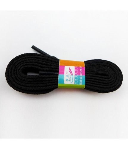 Black 120Cm 10mm Wide Flat Laces