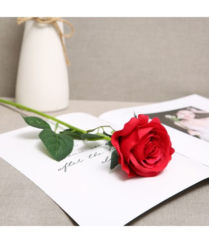 Felt Rose Red European Valentines Day Artificial Rose Clearance